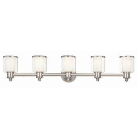 MIDDLEBUSH Brushed Nickel Bath Vanity Light, 9 x 45.5 in. 40215-91